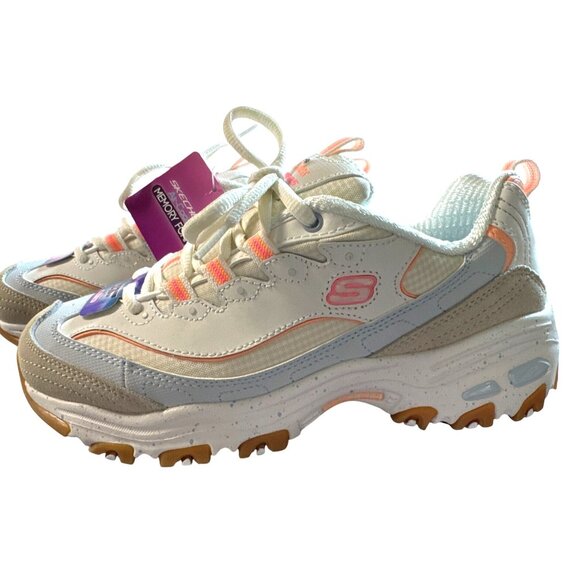 Skechers Women's D'Lites Bold Views Size 6 Memory Foam Athletic Shoes NEW - Picture 1 of 15